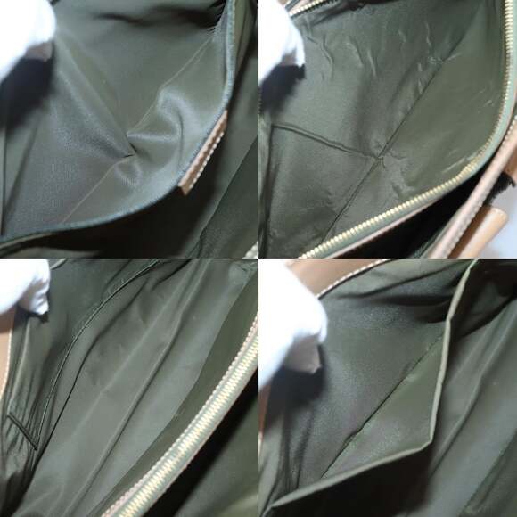 DIOR Trotter Canvas Hand Bag Khaki Gold - Picture 12 of 13